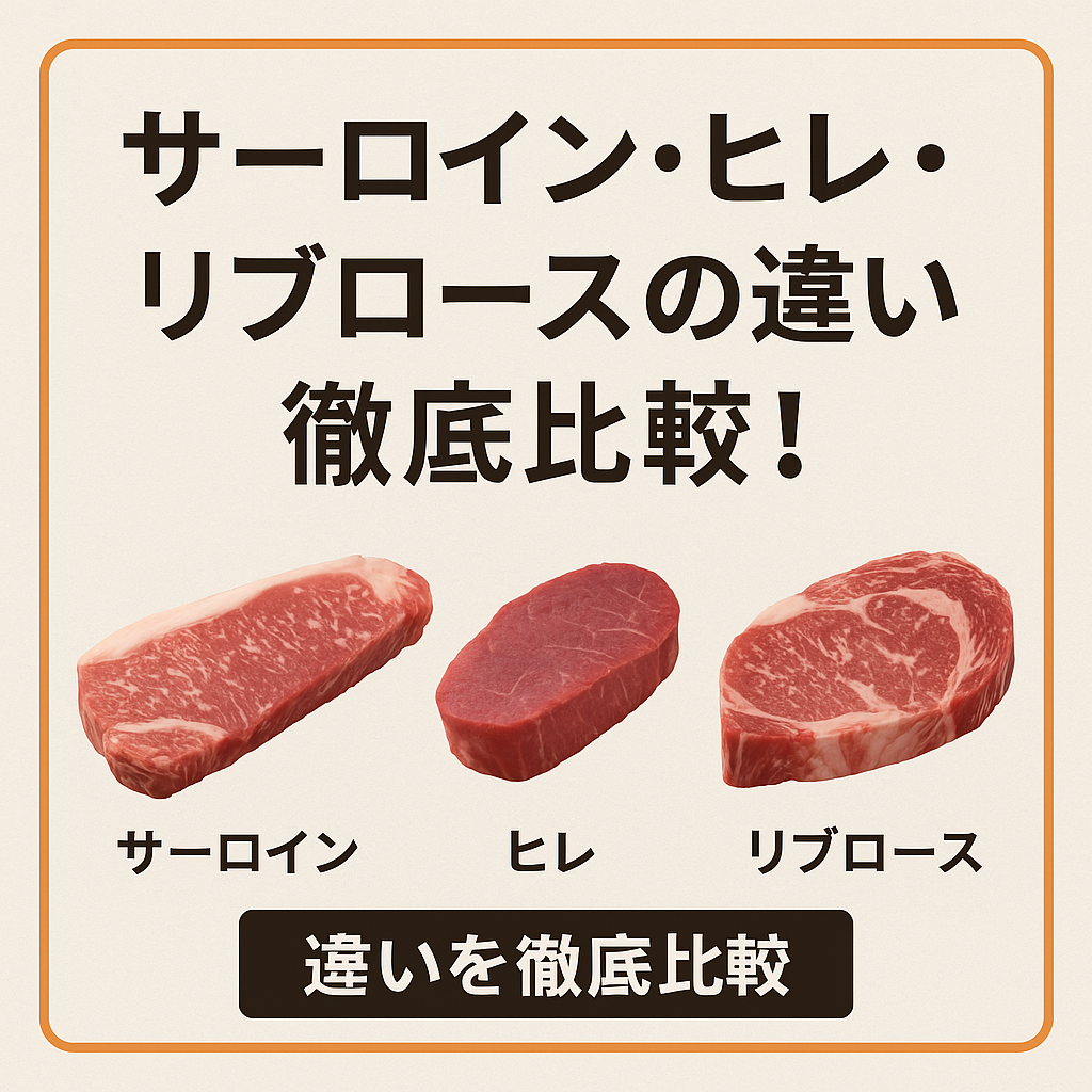 サーロイン・ヒレ・リブロースの違いを徹底比較!味・栄養・価格・おすすめ調理法も解説 - 牛肉会